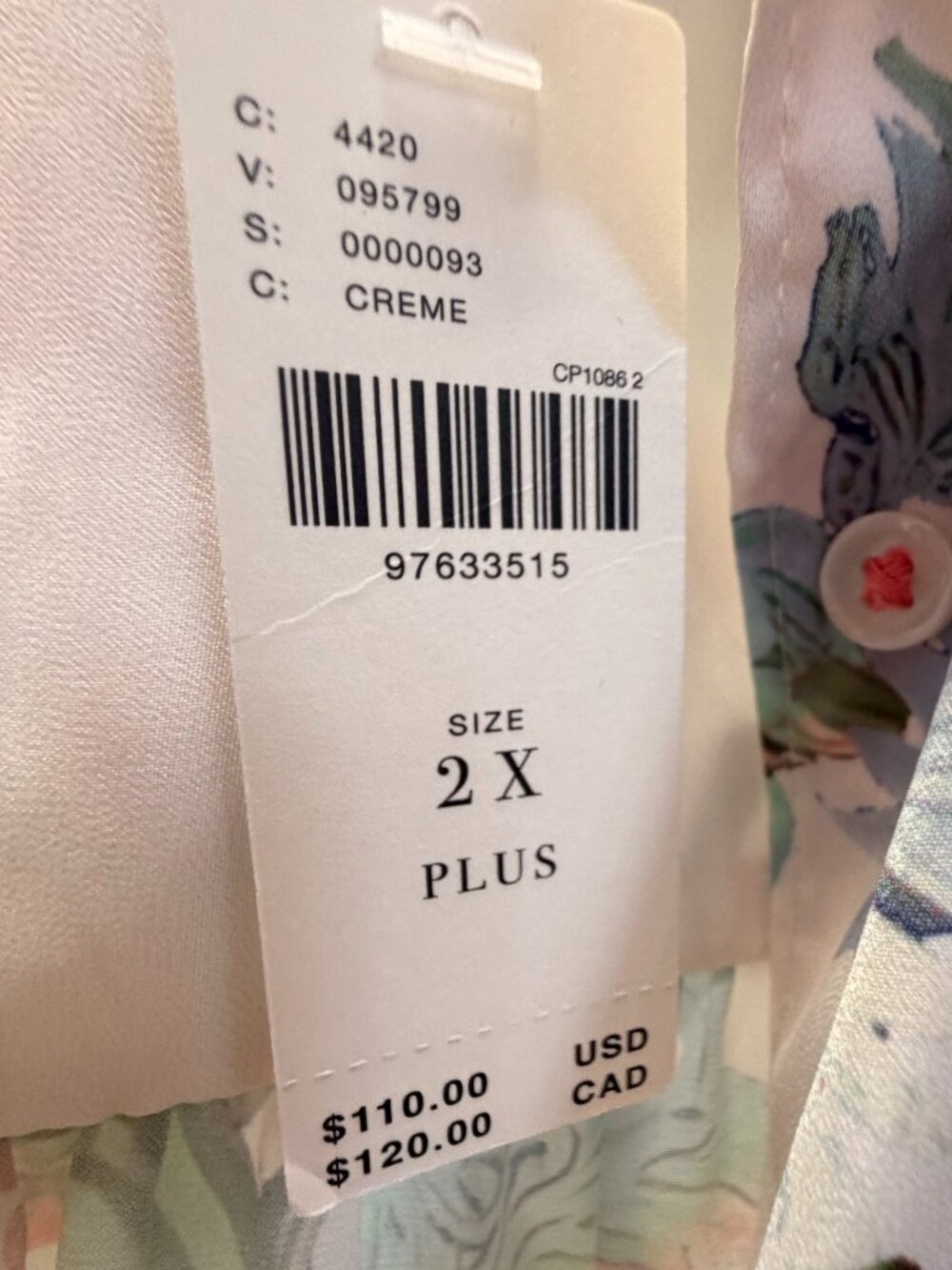 Anthropologie Floral Button Down - Picture 3 of 3